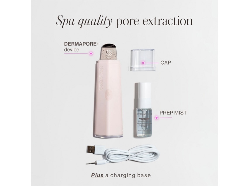 DERMAFLASH DERMAPORE+ Ultrasonic Pore Extractor &amp; Skincare Infuser