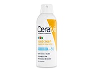 CeraVe Sunscreen Broad Spectrum SPF 50 Wet Skin Spray for Kids