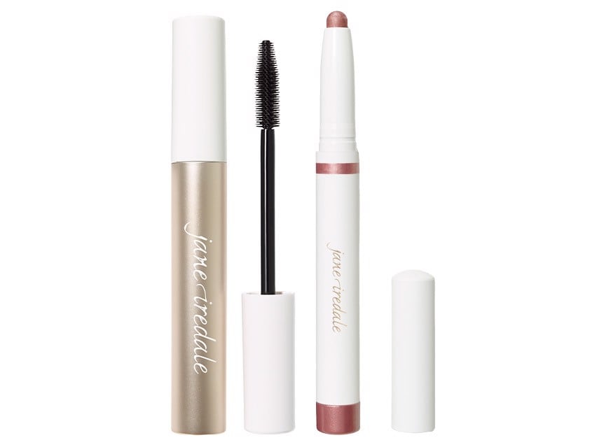jane iredale ColorLuxe Eye Shadow Stick + Lash Fixation Tubing Mascara Duo - Rose & Black