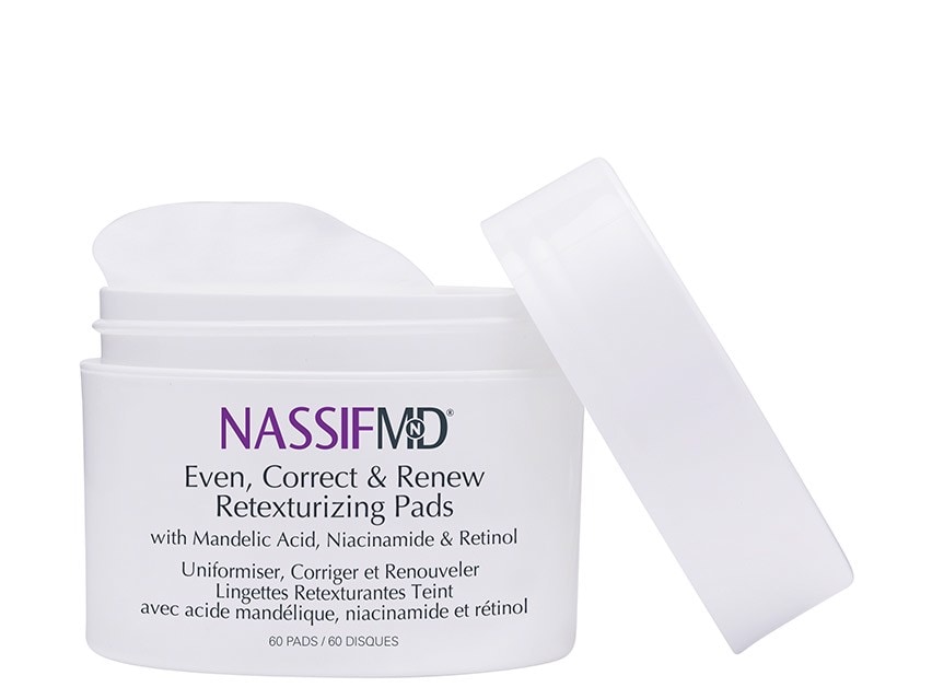 NassifMD® Skincare Even, Correct & Renew Retexturizing Treatment Pads