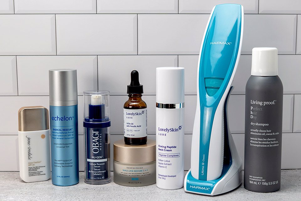 Best-selling products from Jane Iredale, Obagi, echelon, LovelySkin LUXE & more!