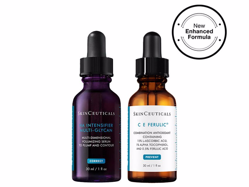 SkinCeuticals Brighten and Plump Duo with C E Ferulic & HA Intensifier Multi-Glycan Serum - New Patent-Pending Formula