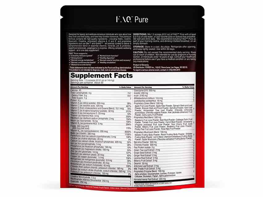 FOREO Beauty-Tech Elixir Daily Food Supplement Powder - No Added Flavors - Single Serve Sachets