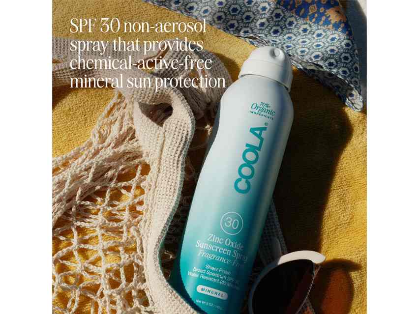 COOLA Mineral Body Organic Sunscreen Spray SPF 30 - Fragrance-Free