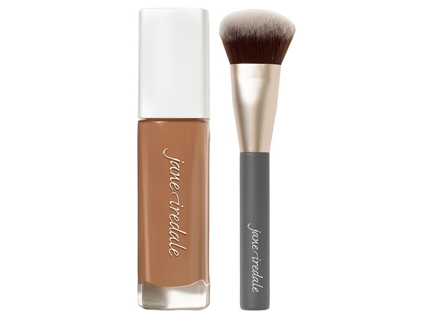 jane iredale Skintuition SPF 30 Liquid Foundation &amp; Multiuse Blending Brush Duo