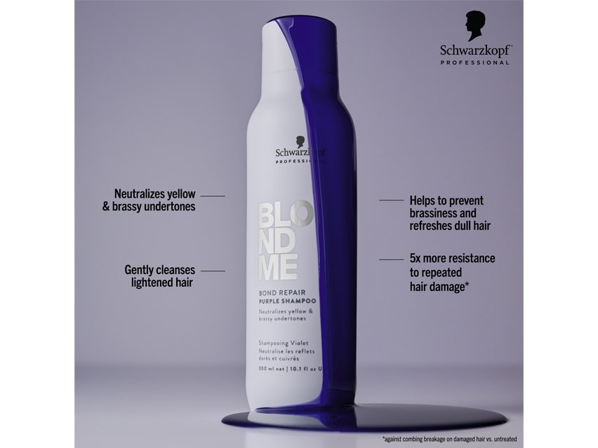 Schwarzkopf BlondMe Bond Repair Purple Shampoo