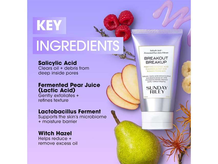 Sunday Riley Breakout Breakup Purifying Salicylic Acid Cleanser