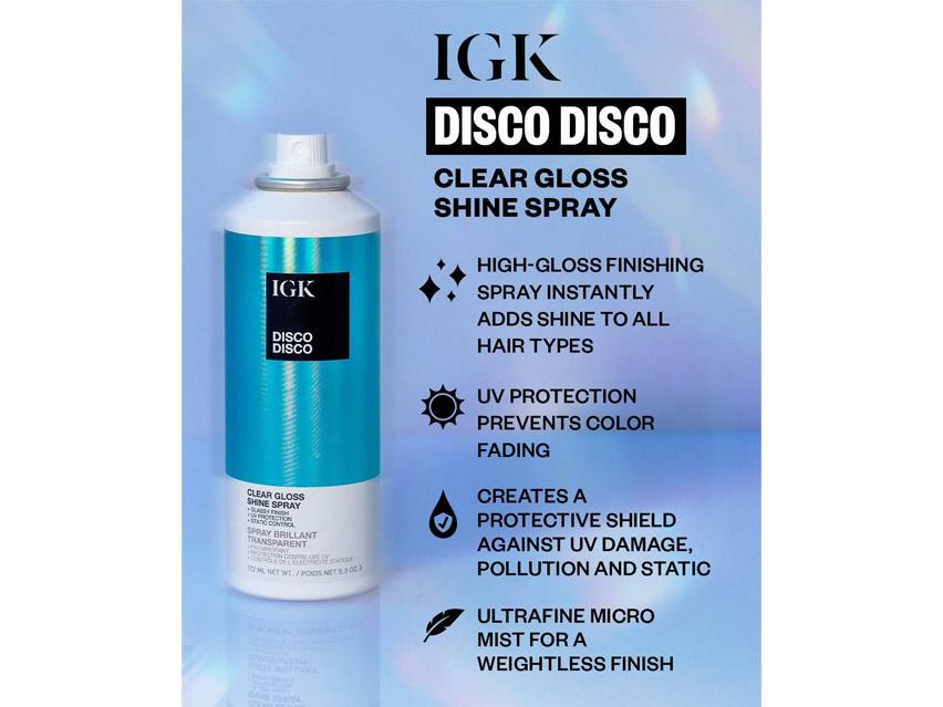IGK Disco Disco Clear Gloss Shine Spray