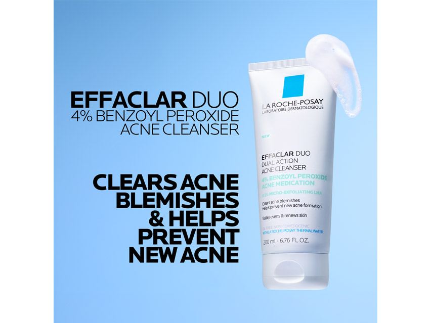 La Roche Posay Effaclar Duo Acne Face Wash w/ 4% Benzoyl Peroxide