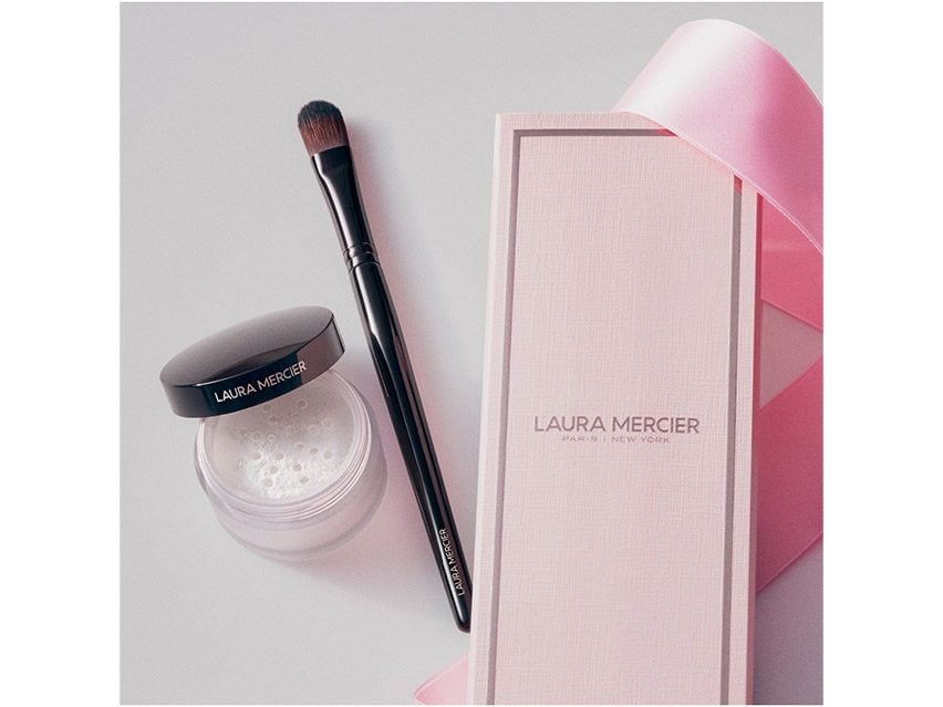 Laura Mercier Awaken Your Eyes Secret Brightening Setting Powder &amp; Brush - Translucent - Limited Edition