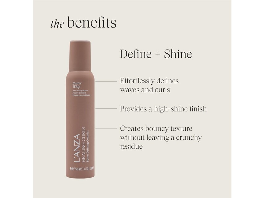 L&#39;ANZA Healing Curls Butter Whip Styling Mousse