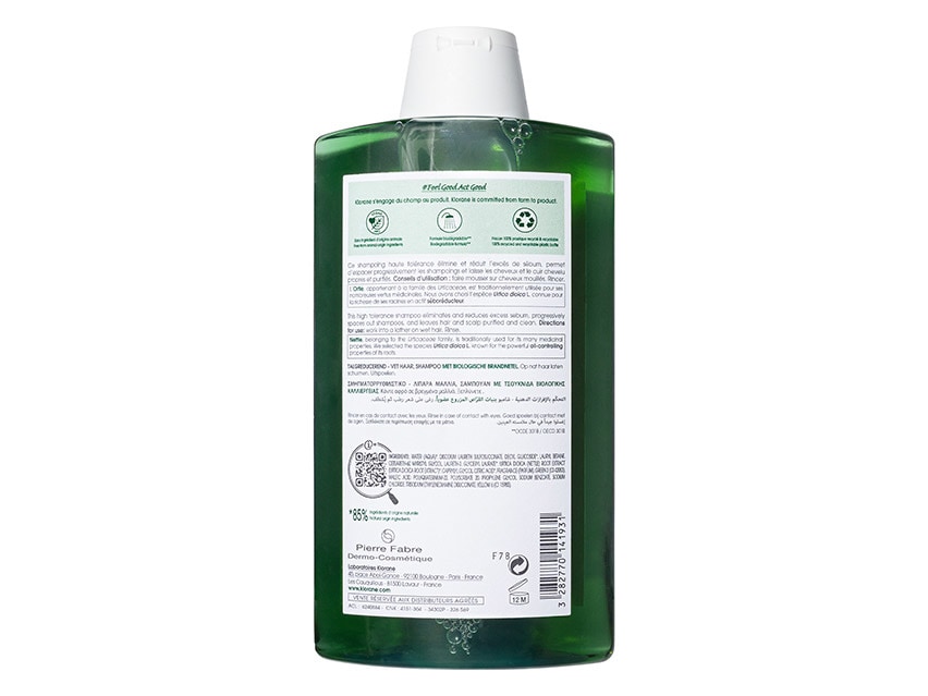 Klorane Oil Control Shampoo with Organic Nettle