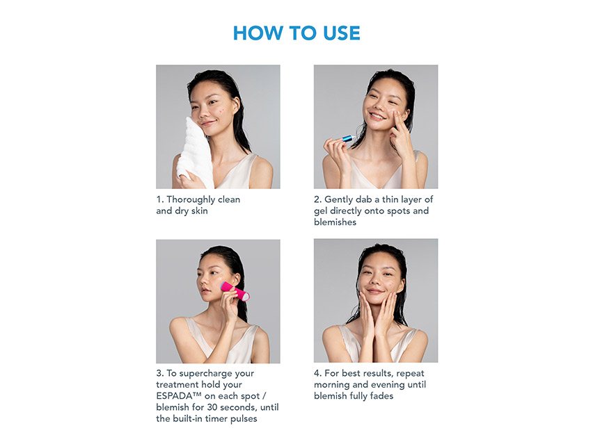 FOREO ESPADA 2 &amp; Espada BHA+PHA Blemish Solution Set - Limited Edition