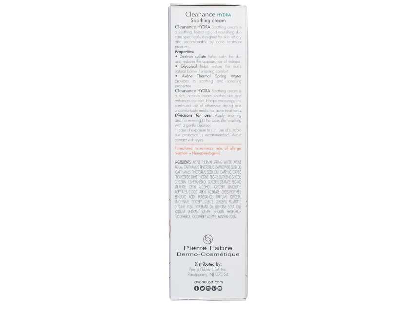 Avène Cleanance Hydra Soothing Cleansing Cream for Acne Prone Skin  SweetCare United States