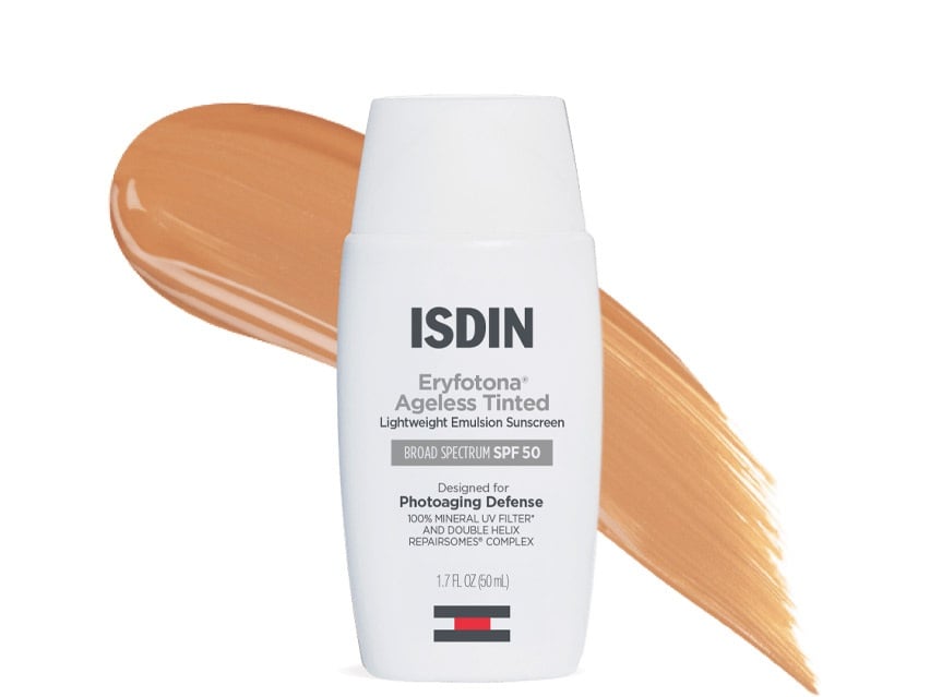 ISDIN Eryfotona Ageless Tinted Lightweight Emulsion Sunscreen SPF 50 New Formula