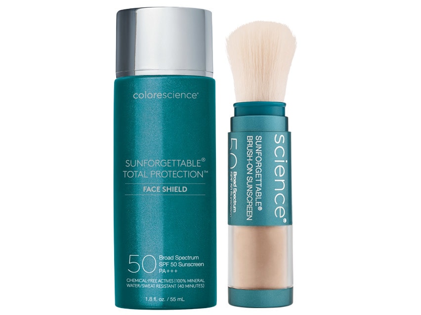 Colorescience Sunforgettable Total Protection Classic Face Shield + Brush SPF 50 Duo - Medium