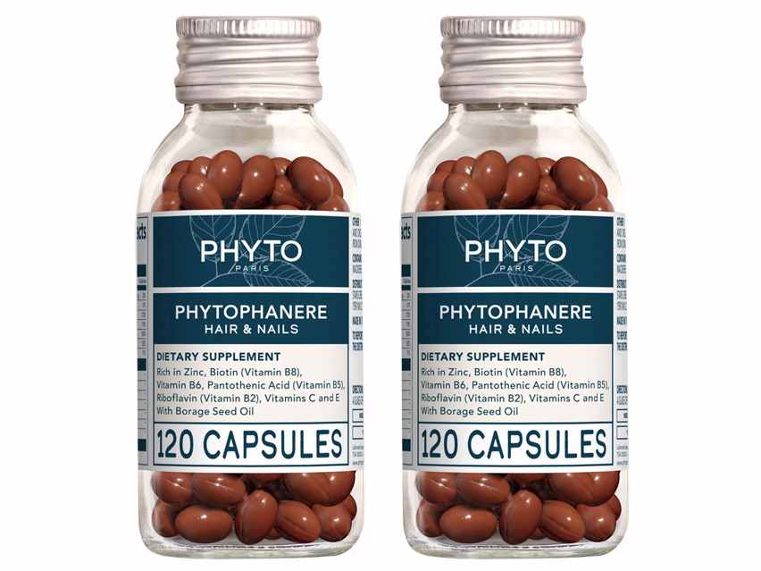 PHYTO Phytophanere Dietary Supplement for Hair &amp; Nails - 2 Pack
