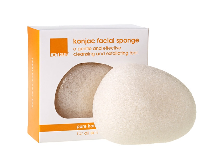 LATHER Konjac Facial Sponge - Pure