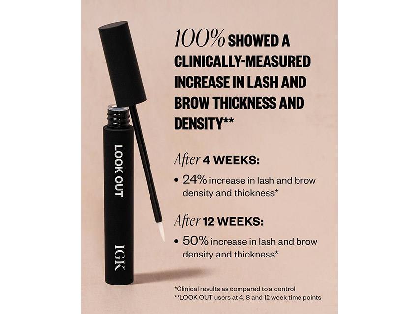 IGK Look Out Lash and Brow Boosting Peptide Serum