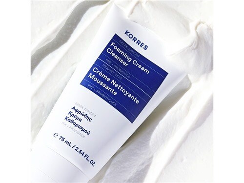 korres foaming cream cleanser