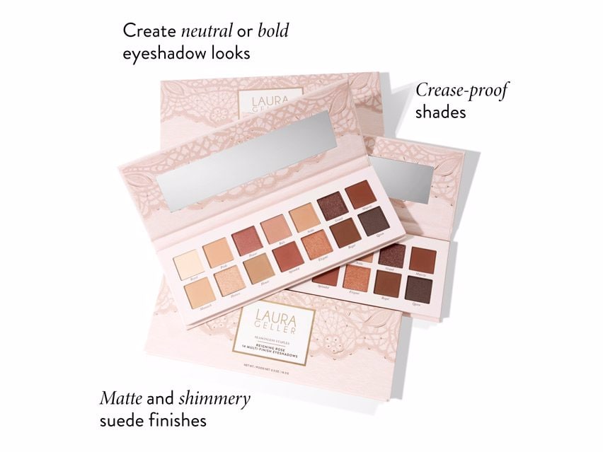 Laura Geller Seasonless Staples Reigning Rose 14 Multi-Finish Eyeshadows