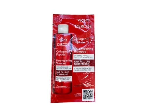 Free Vichy Dercos Collagen 17 Peptide Ultra Repairing Shampoo Deluxe Sample