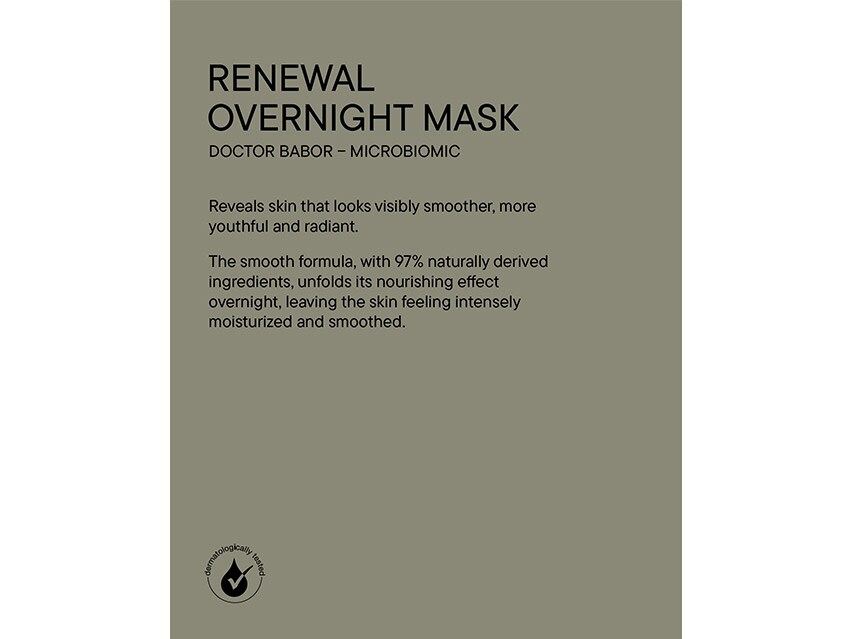 DOCTOR BABOR Microbiomic Renewal Overnight Mask
