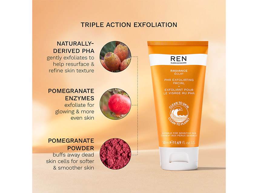 REN Clean Skincare Radiance PHA Exfoliating Facial