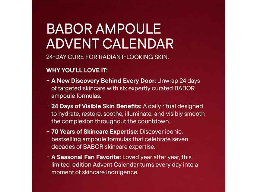 BABOR Holiday Ampoule Advent Calendar - Limited Edition