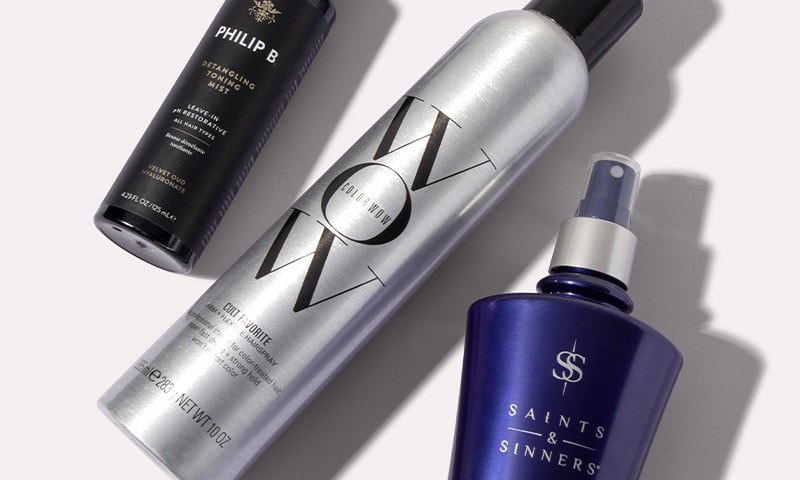 Philip B, Color Wow and Saints & Sinners hair care products