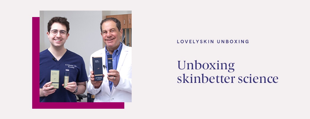 Board-certified dermatologists Drs. Joel and Daniel Schlessinger stand together while holding Alto Advanced Serum and AlphaRet Overnight Cream.