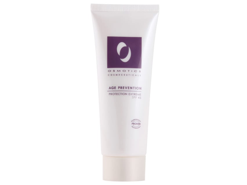 Osmotics Age Prevention Protection Extreme SPF 45, a zinc oxide sunscreen