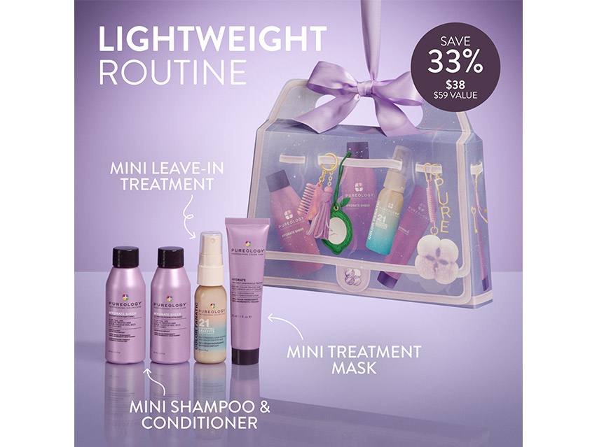 Pureology Hydrate Sheer Minis Handled with Hair Care Set - Limited Edition