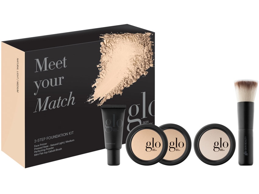 Glo Skin Beauty Meet Your Match 3-Step Foundation Kit - Natural Light/Medium