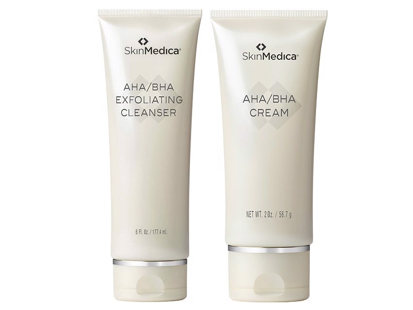 SkinMedica AHA/BHA Exfoliating Cleanser & Cream Duo