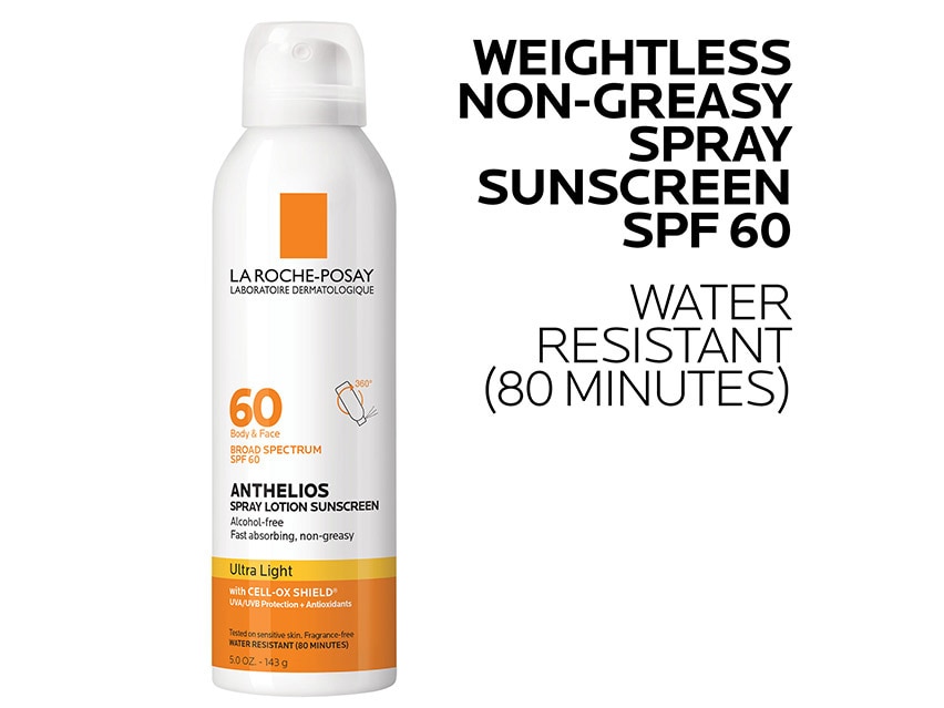 Buy La Roche Posay Anthelios 60 Ultra Light Sunscreen Lotion Spray 60 LovelySkin