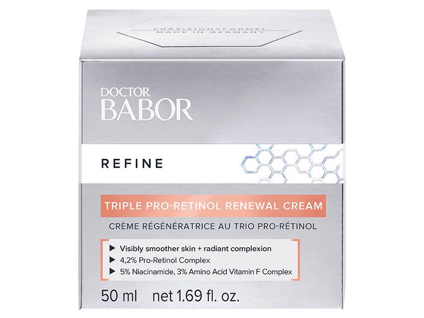  Babor DOCTOR Refine Triple Pro-Retinol Renewal Cream, Firming  Cream with Retinol & Bakuchiol, Anti-Aging Face Cream for Plump & Smooth  Skin, Improve Hyperpigmination & Skin Barrier, 1.69 oz : Beauty 
