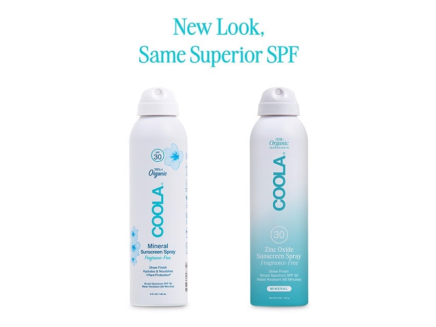 COOLA Mineral Body Organic Sunscreen Spray SPF 30 - Fragrance-Free