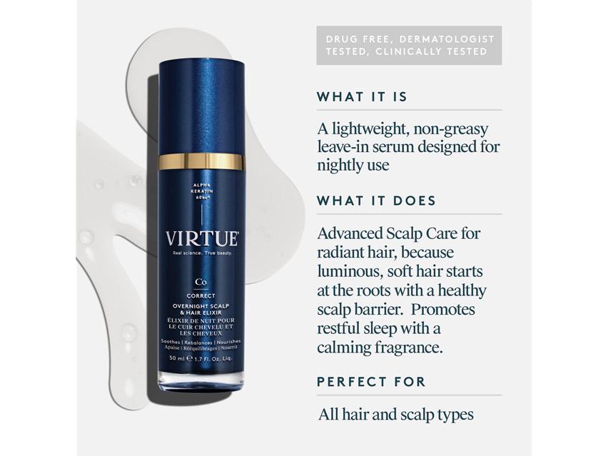VIRTUE Recovery Overnight Scalp &amp; Hair Elixir
