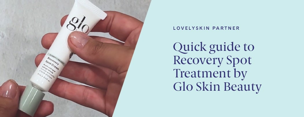 Two hands unscrewing the lid off a tupe of Glo Skin Beauty Recovery Spot Treatment.