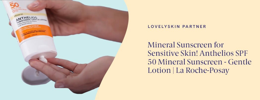 One hand dispensing sunscreen lotion into another hand