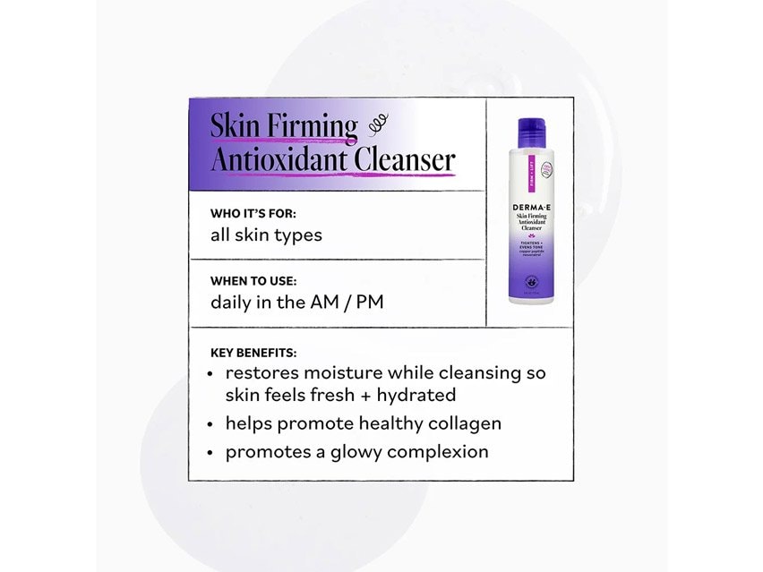derma e Skin Firming Antioxidant Cleanser