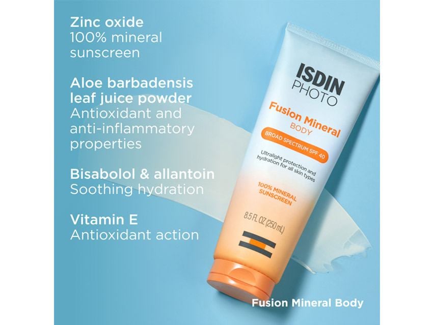 ISDIN Fusion Mineral Body Broad Spectrum SPF 40 Sunscreen