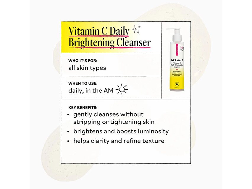 derma e Vitamin C Daily Brightening Cleanser