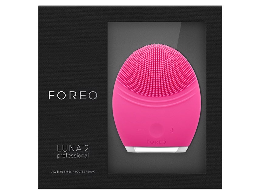 FOREO LUNA 2 Professional Personalized Facial Cleansing Brush & Anti-Aging Device - Magenta