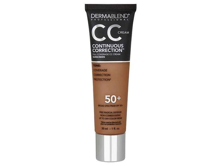 Dermablend Continuous Correction Tone-Evening CC Cream Foundation SPF 50+ - 75N Tan to Deep