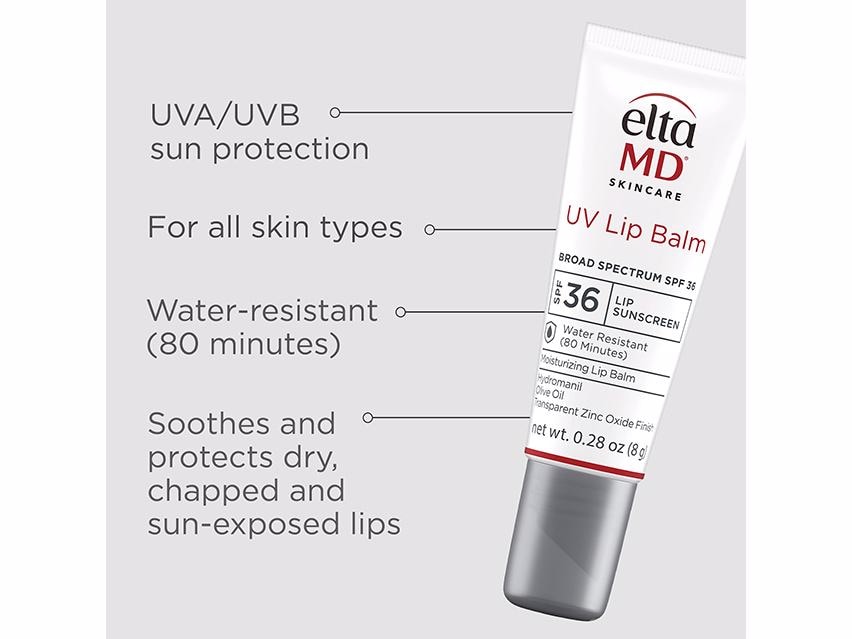 EltaMD UV Lip Balm Broad-Spectrum SPF 36 Lip Sunscreen - 2 Pack