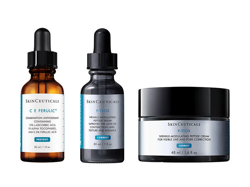 SkinCeuticals The Advanced Defense and Wrinkle Fighting Regimen with C E Ferulic, P-TIOX &amp; P-TIOX Cream