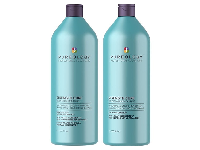 Pureology Strength Cure Shampoo &amp; Conditioner Liter Duo
