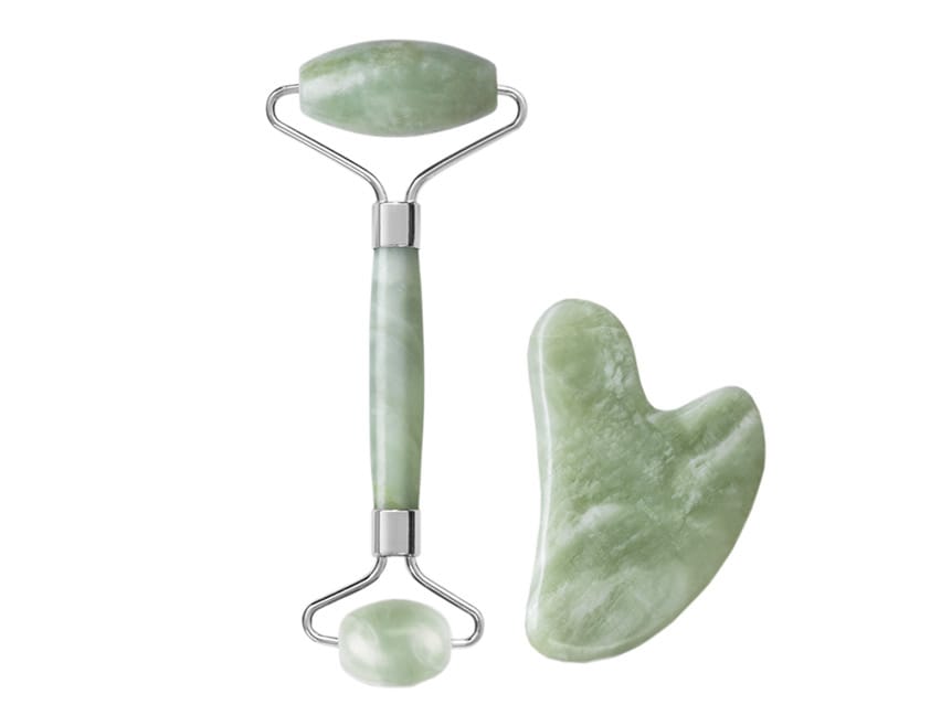 LATHER Jade Roller and Gua Sha Set